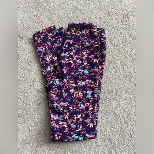 Lularoe Tween Floral Patterned Leggings